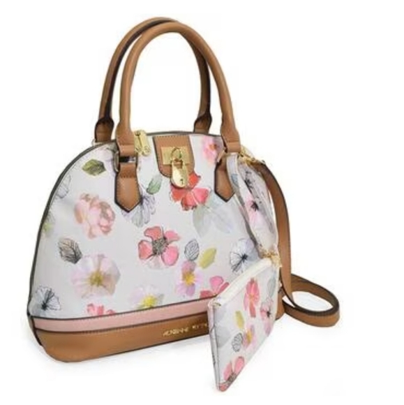 Adrienne Vittadini Bags Nwt Adrienne Vittadini Sophia Floral Dome Satchel Poshmark